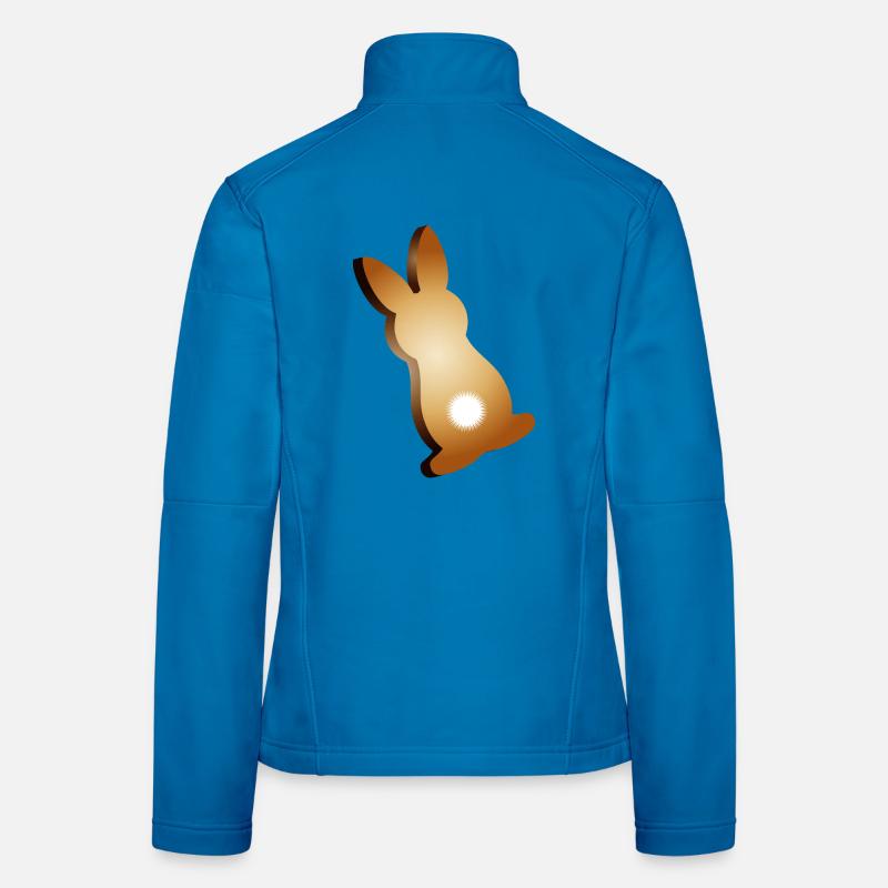 Biscuits de lapin de Pâques à queues courtes Veste en tissu softshell Femme