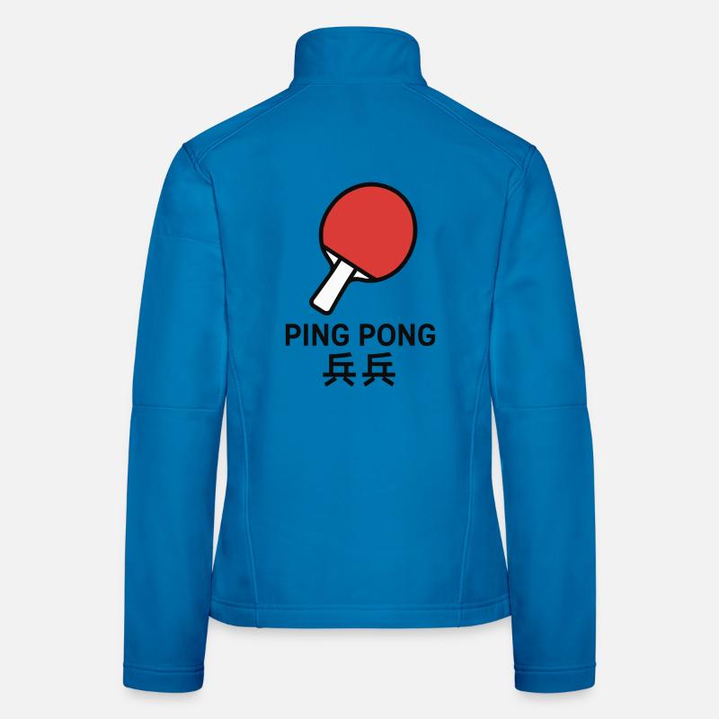 Raquette de Ping-Pong - Tennis de table Veste en tissu softshell Femme