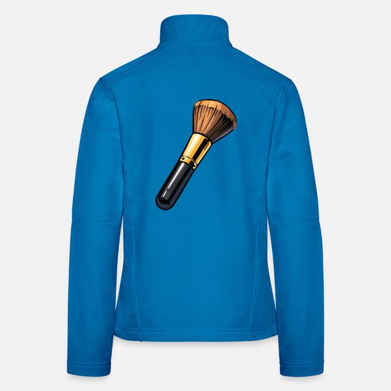 Makeup Pinsel Illustration Frauen Softshelljacke