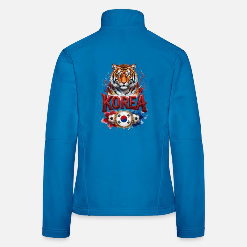 Corée - Guerriers Taeguk - Tigres d’Asie - Red Dev Veste en tissu softshell Femme
