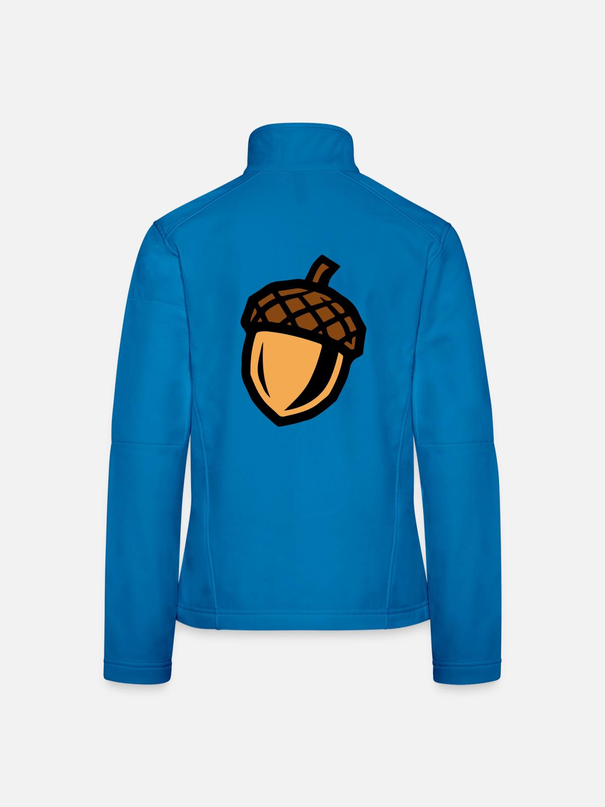 Eichel Symbol - Frauen Softshelljacke - Lichtblau - Hinten