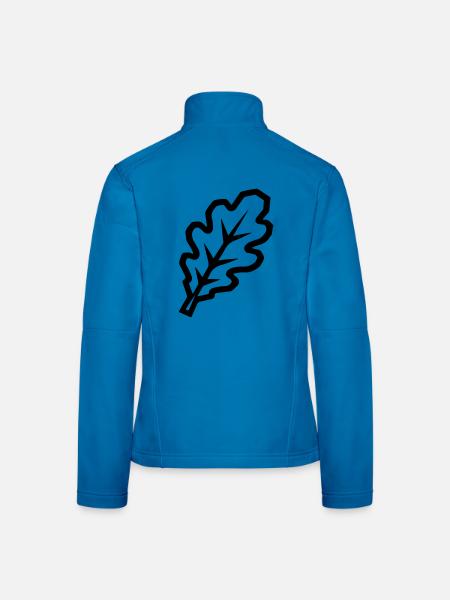 Eichenblatt - Frauen Softshelljacke - Lichtblau - Hinten