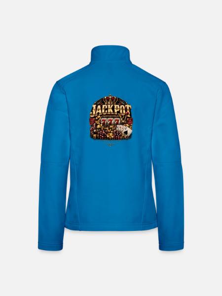 Casino - Frauen Softshelljacke - Lichtblau - Hinten