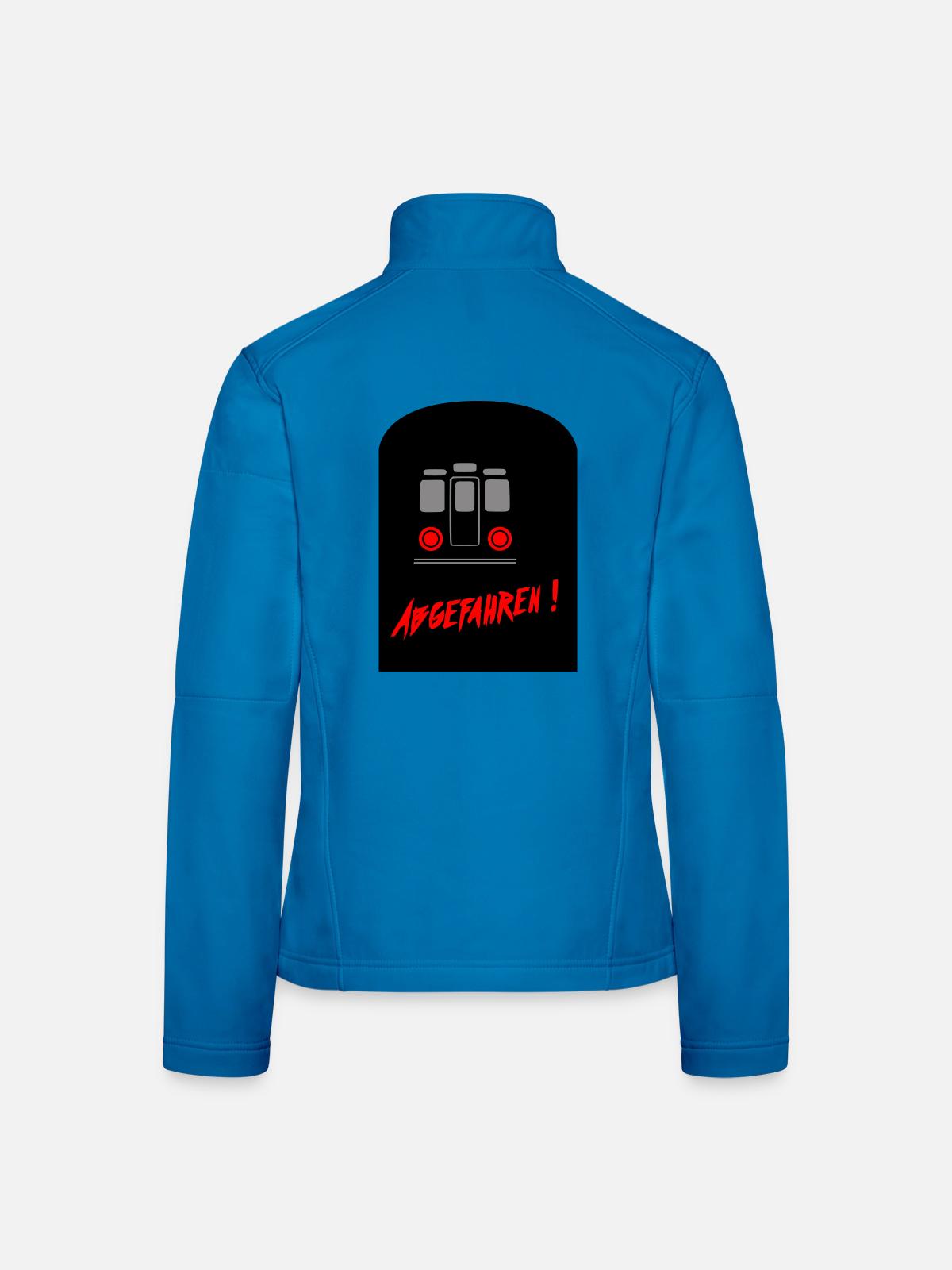 abgefahren - Frauen Softshelljacke - Lichtblau - Hinten
