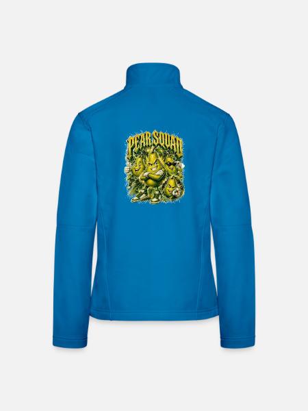 Birne - Frauen Softshelljacke - Lichtblau - Hinten