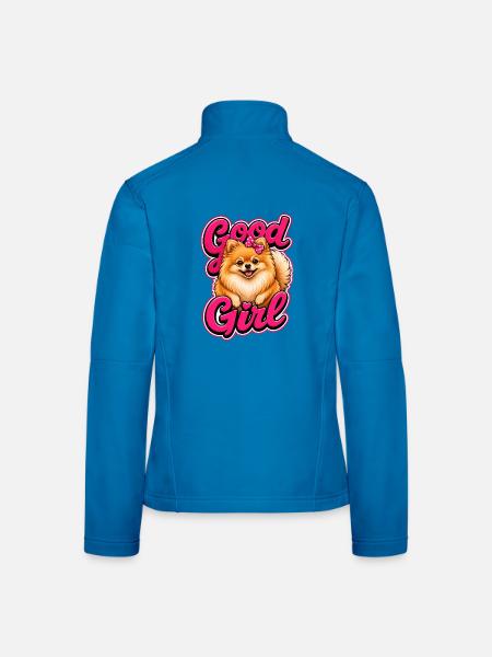 Pommern - Frauen Softshelljacke - Lichtblau - Hinten