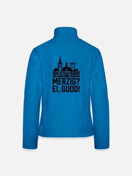 Merzig Ei Gudd - Frauen Softshelljacke - Lichtblau - Hinten