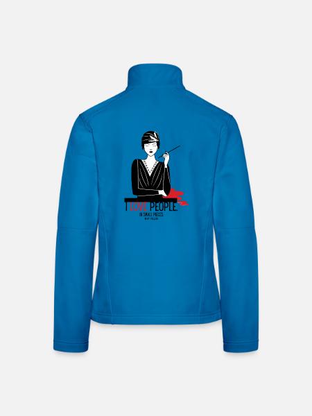 Philanthropie - Veste en tissu softshell Femme - bleu clair - Dos