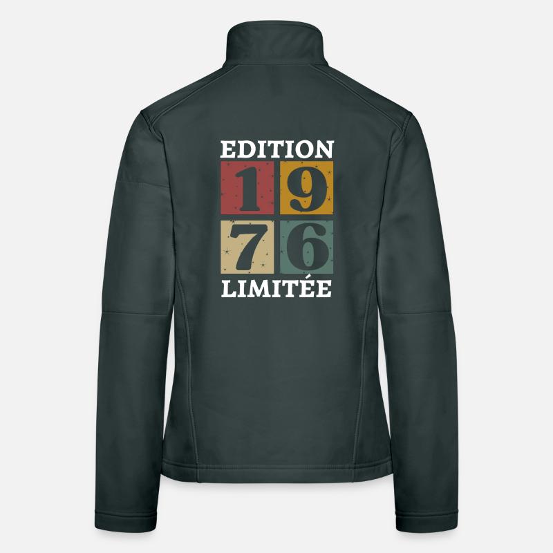 Edition limitée 1976 né e en 1976 Veste en tissu softshell Femme