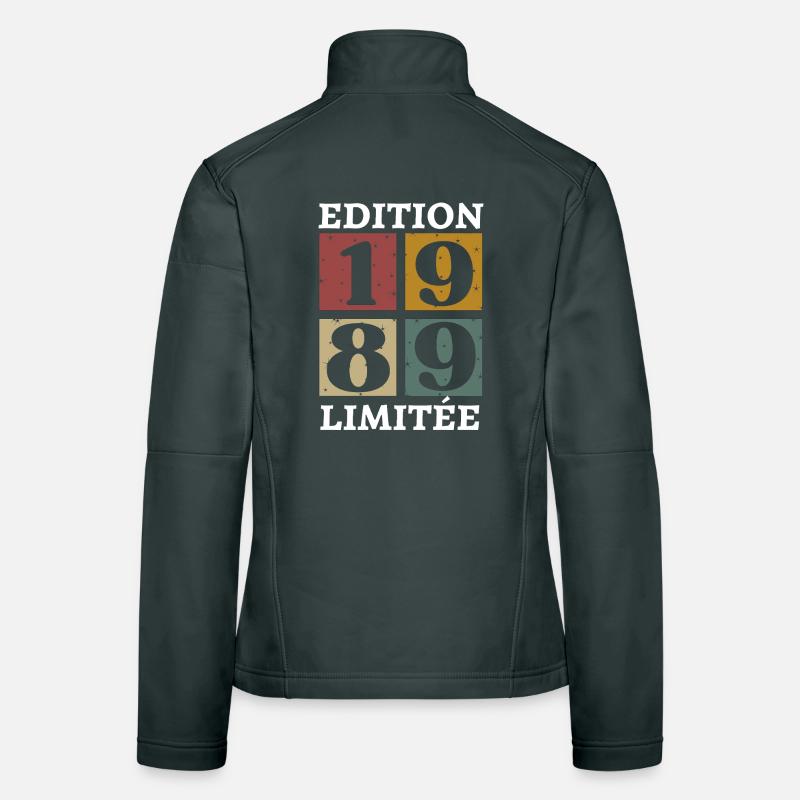 Edition limitée 1989 né e en 1989 Veste en tissu softshell Femme