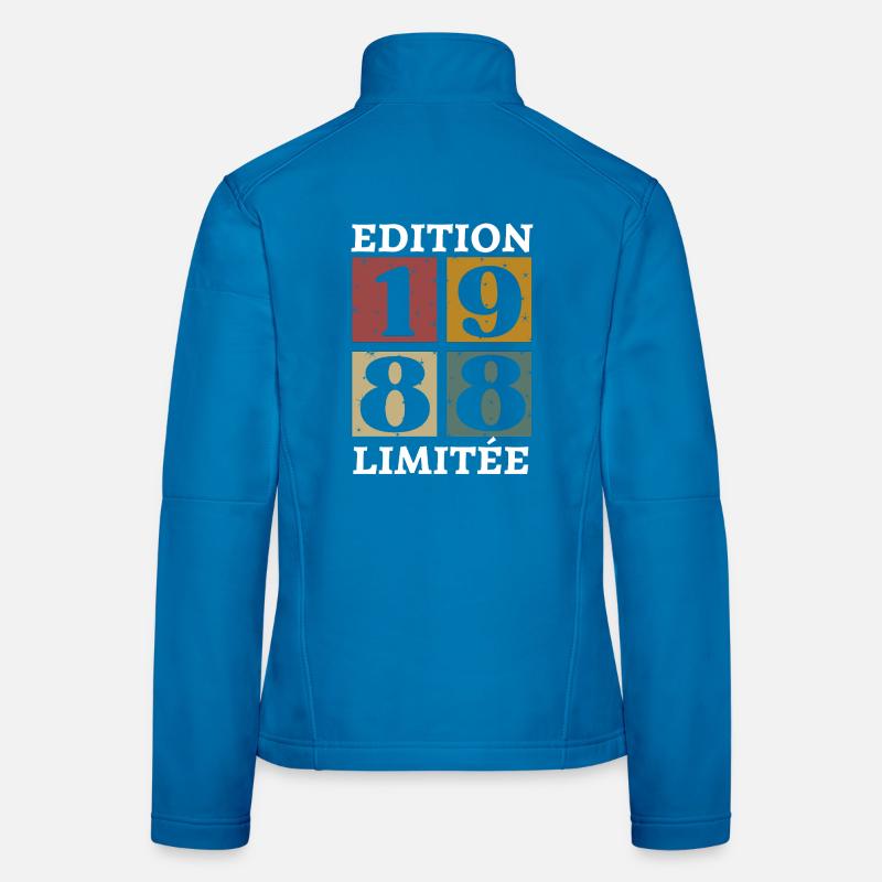 Edition limitée 1988 né e en 1988 Veste en tissu softshell Femme