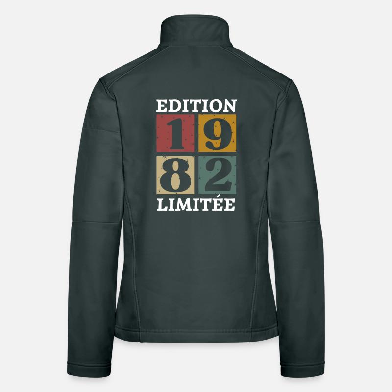 Edition limitée 1982 né e en 1982 Veste en tissu softshell Femme