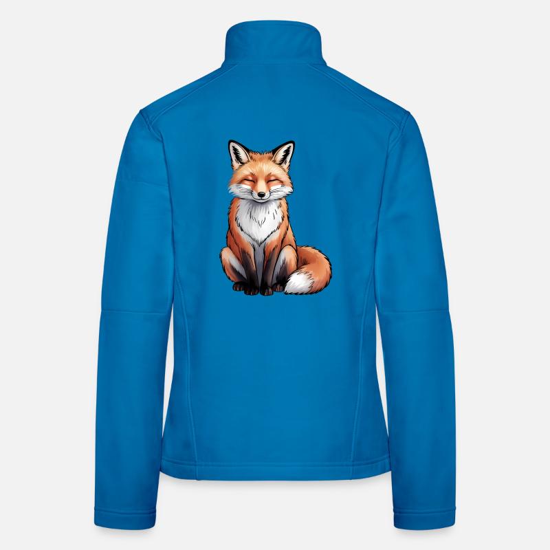 Fuchs sitzend Frauen Softshelljacke