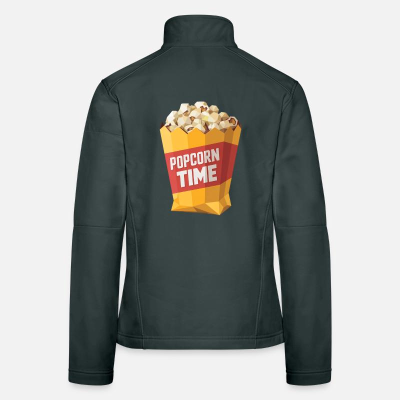 Popcorn Bag - Cool Low Poly Logo Women's Softshell Jacket