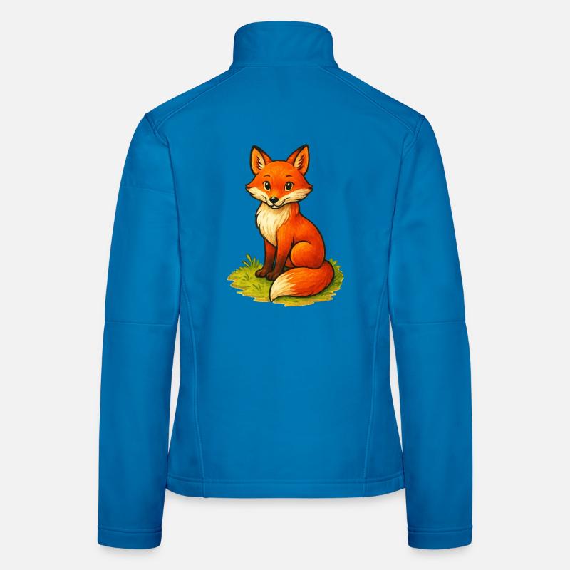 Fuchs Comic Frauen Softshelljacke
