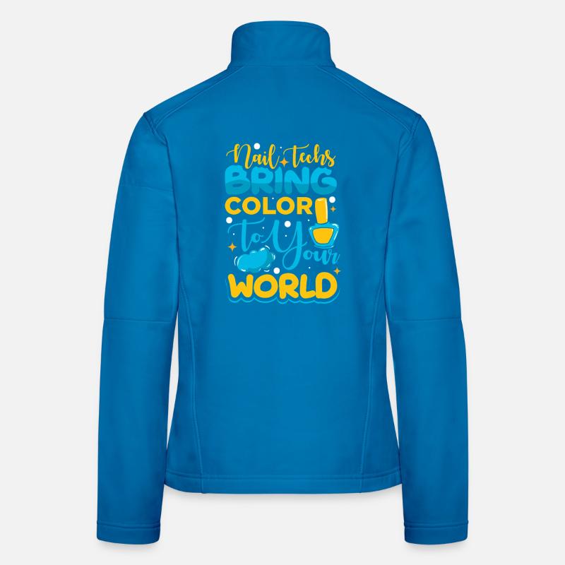 Designer de manucures Salon de manucure cosmétiques Veste en tissu softshell Femme