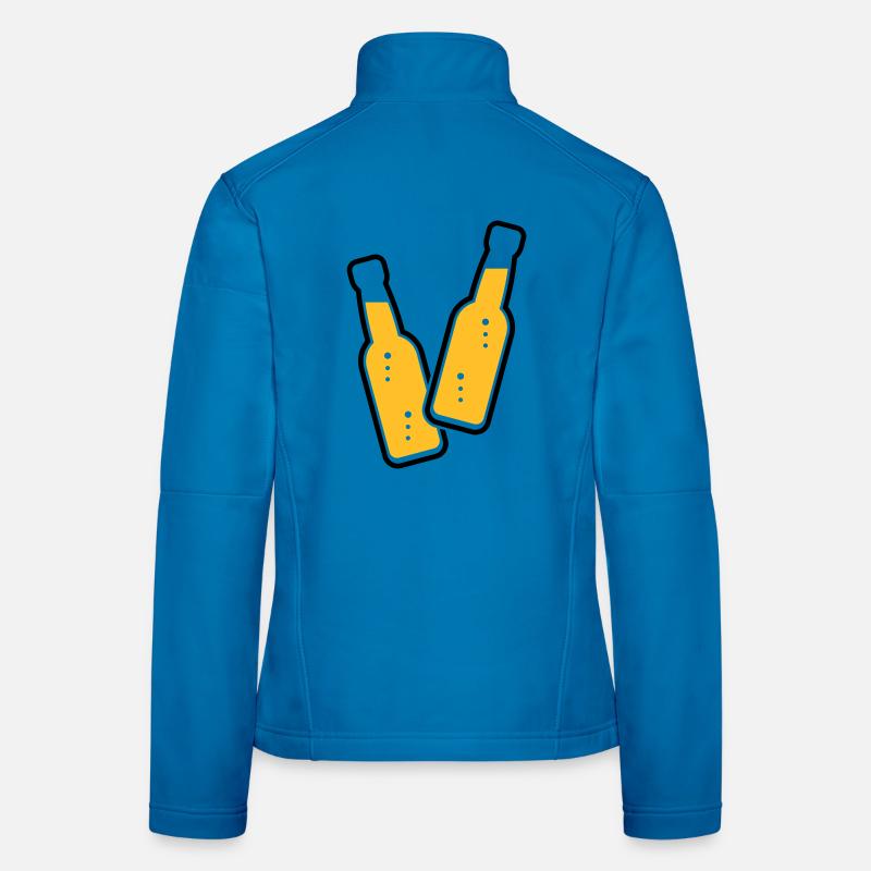 2 Flaschen Stoßen An (Bier / Limonade / POS 2C) Frauen Softshelljacke