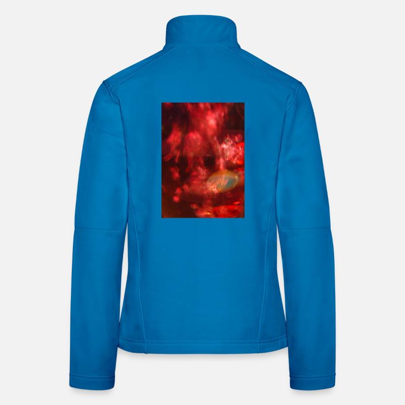 Red light noisy neon Women's Softshell Jacket