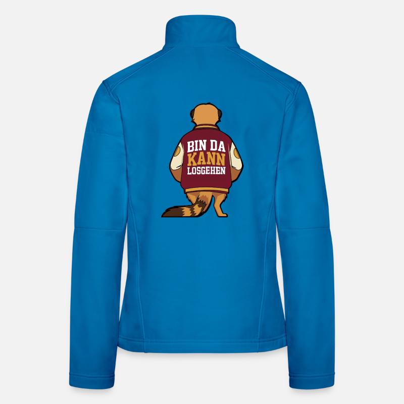 Erdmännchen Bin da kann losgehen Spruch Frauen Softshelljacke
