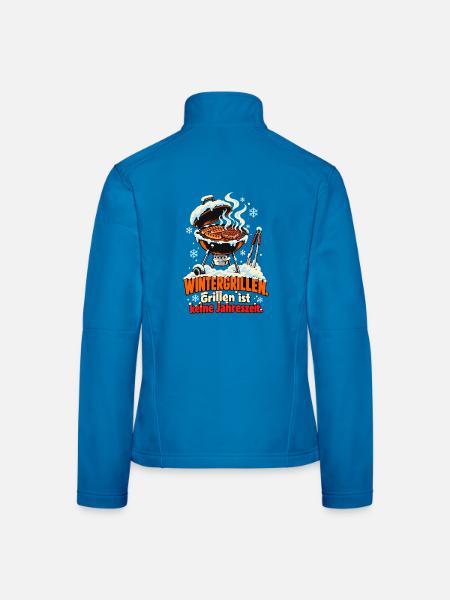 Wintergrillen Keine Jahreszeit - Frauen Softshelljacke - Lichtblau