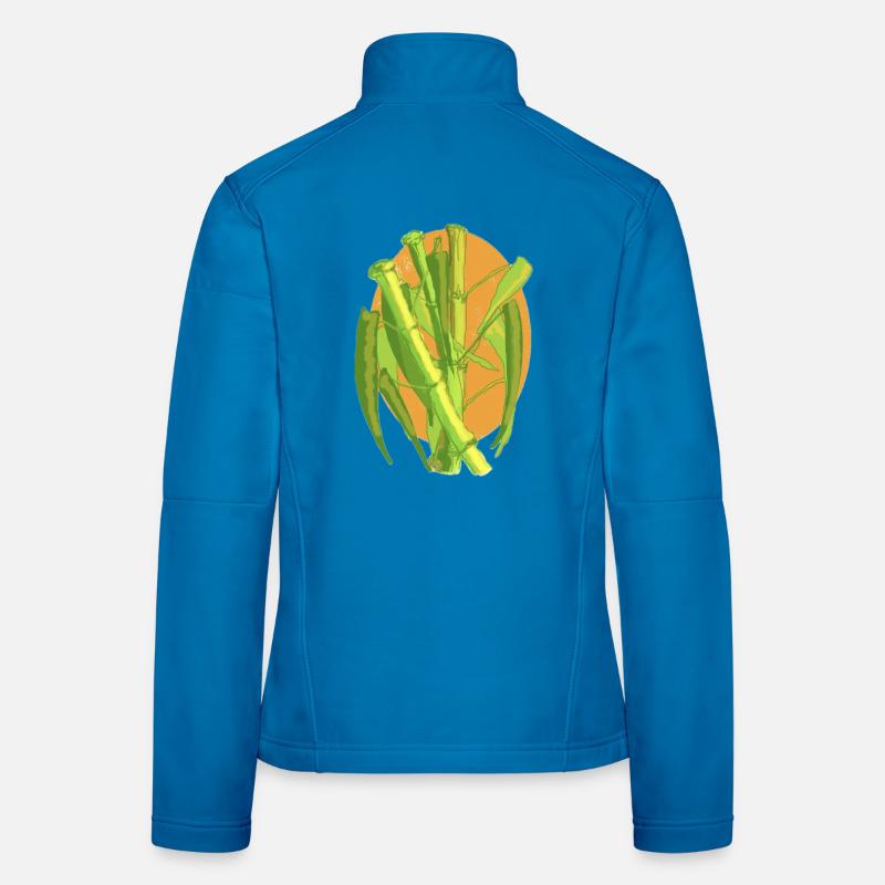 Bambus-Botanischer Ausbruch Frauen Softshelljacke