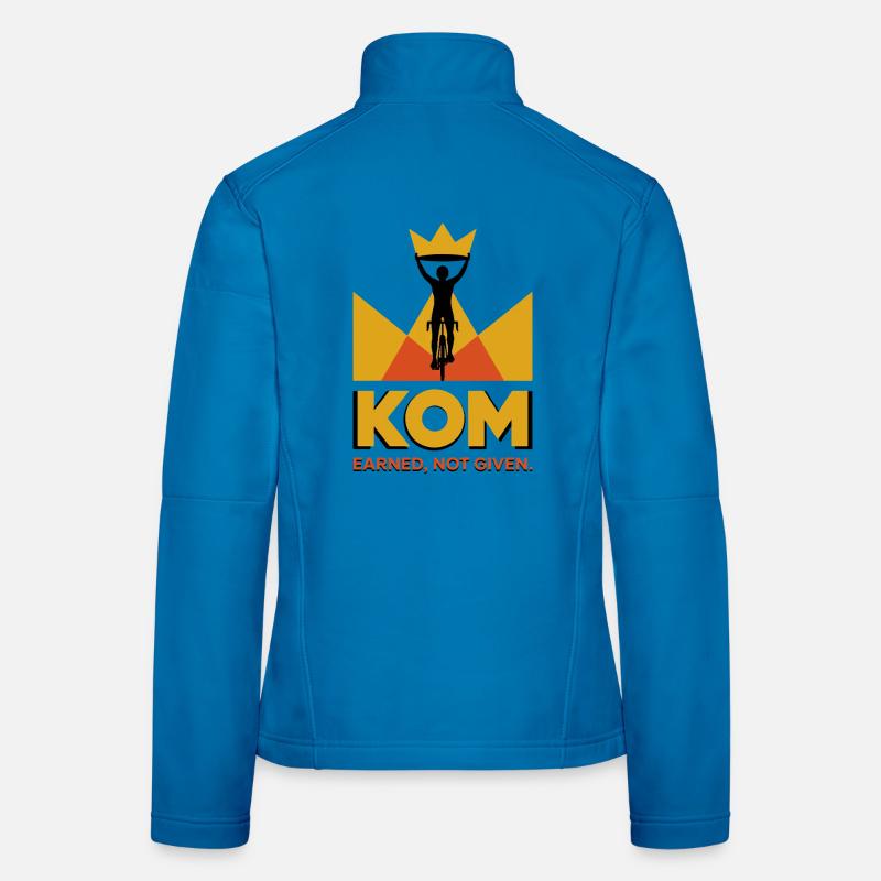 Cyclist KOM Crown Logo Gift Women's Softshell Jacket