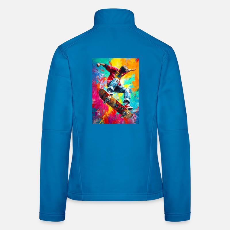 Chromatic Skateboard Splash Women's Softshell Jacket