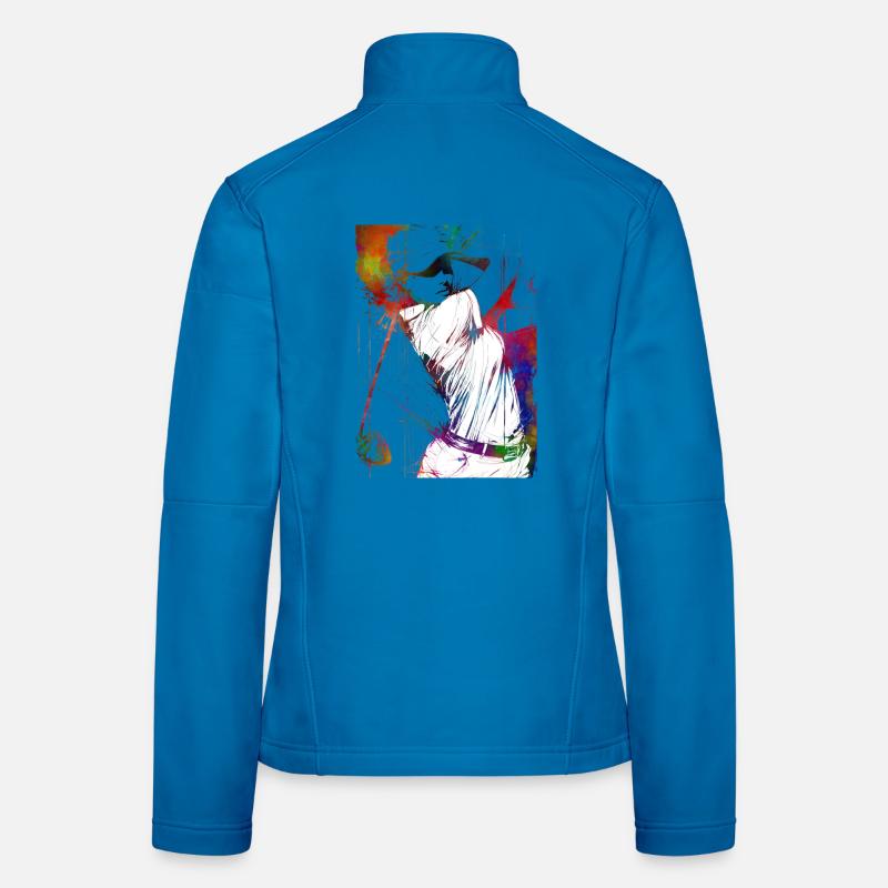 Golfspieler #golf Frauen Softshelljacke