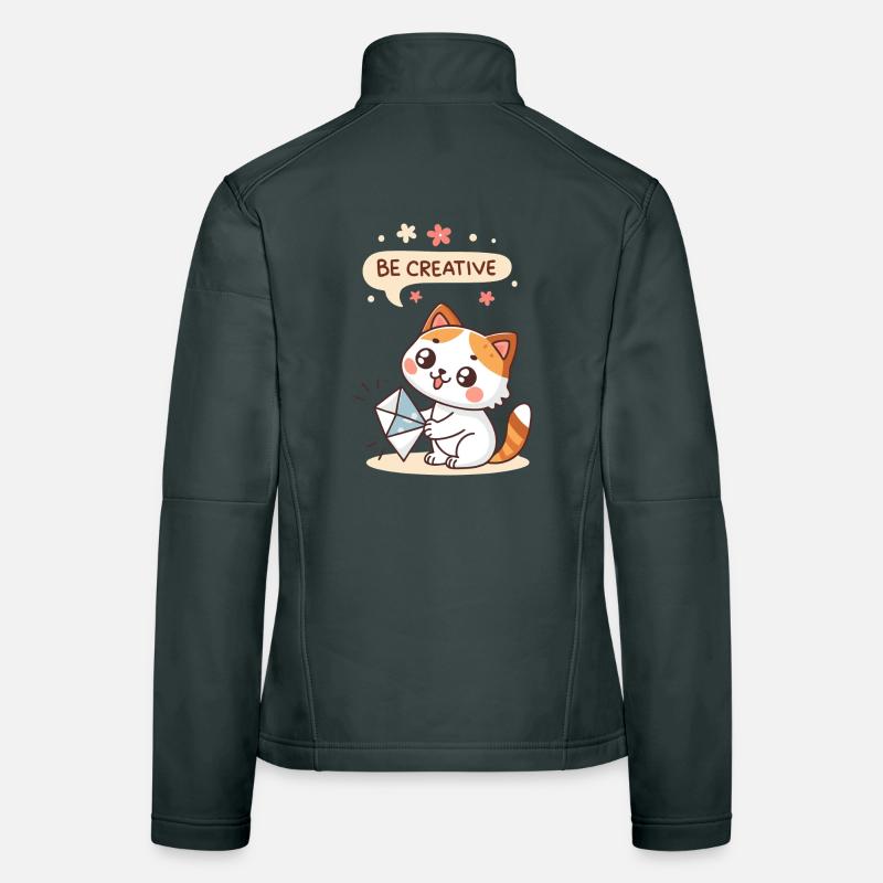 Creative Kawaii Cat Women's Softshell Jacket