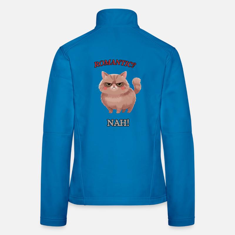 Die Null-Bock-Katze Frauen Softshelljacke