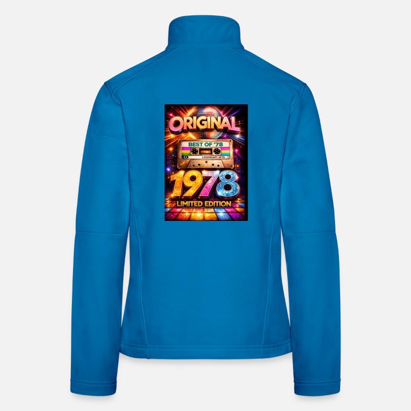 Édition originale Retro Disco de 1978 Veste en tissu softshell Femme