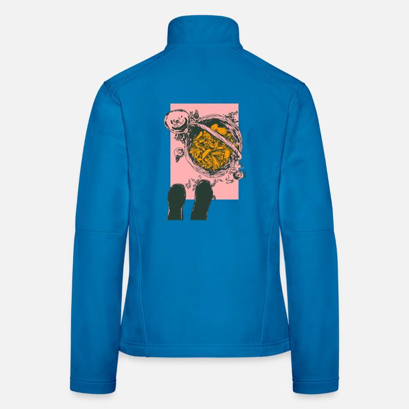 SUR LA FORÊT DE CHAMPIGNONS Veste en tissu softshell Femme