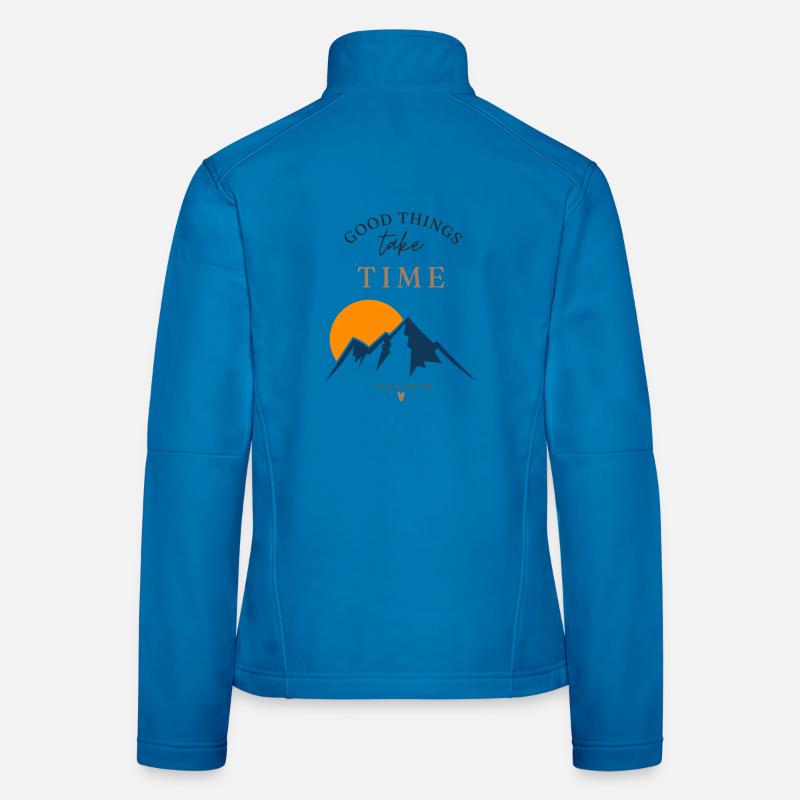 Time takes summit courage Women's Softshell Jacket