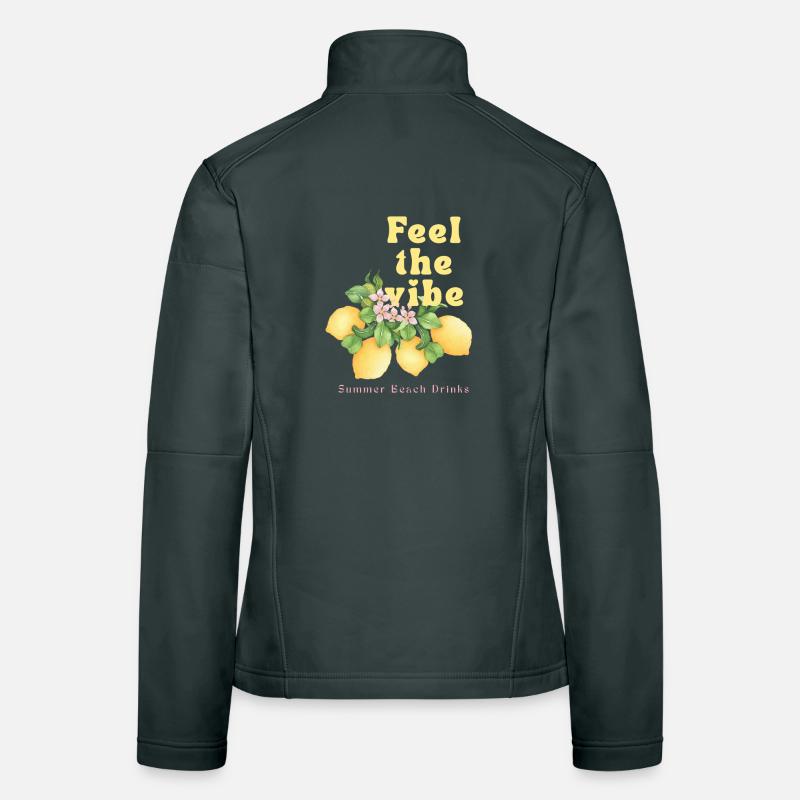 Feel the Vibe: Zitronenstrand Drinks Frauen Softshelljacke