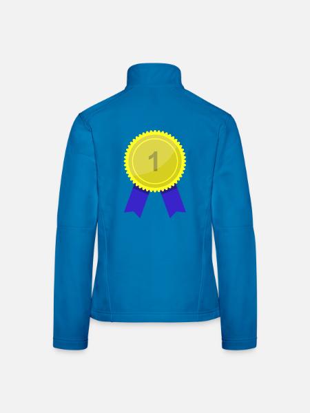 Medaille - Frauen Softshelljacke - Lichtblau - Hinten