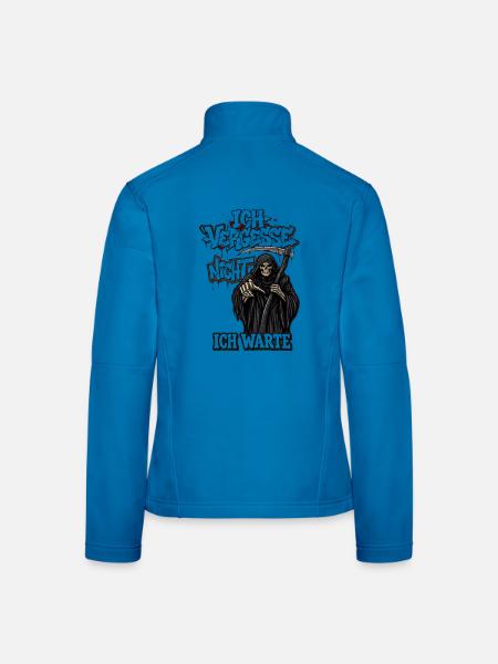 Sensenmann der Nacht - Frauen Softshelljacke - Lichtblau - Hinten