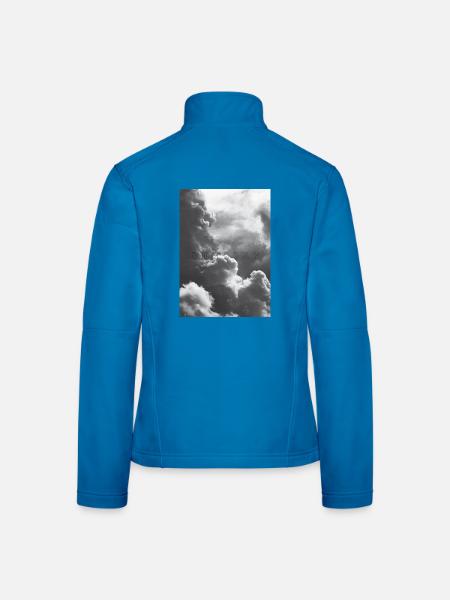 Odyssey in the Clouds - Frauen Softshelljacke - Lichtblau - Hinten
