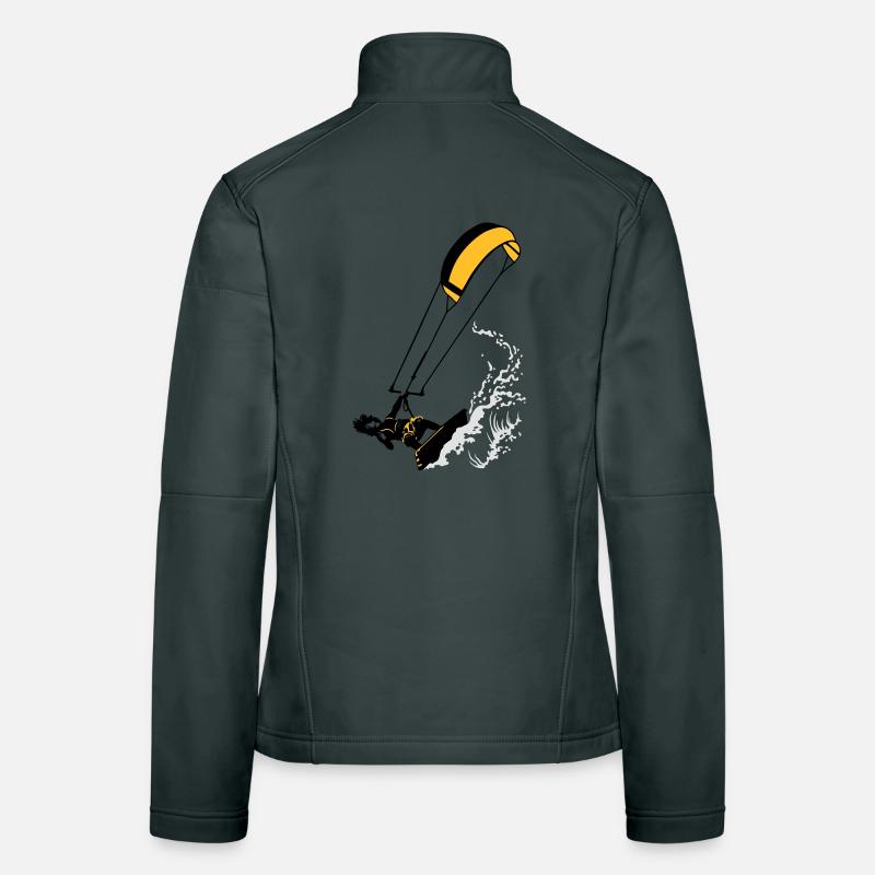 Kitesurfer and wave flex Veste en tissu softshell Femme