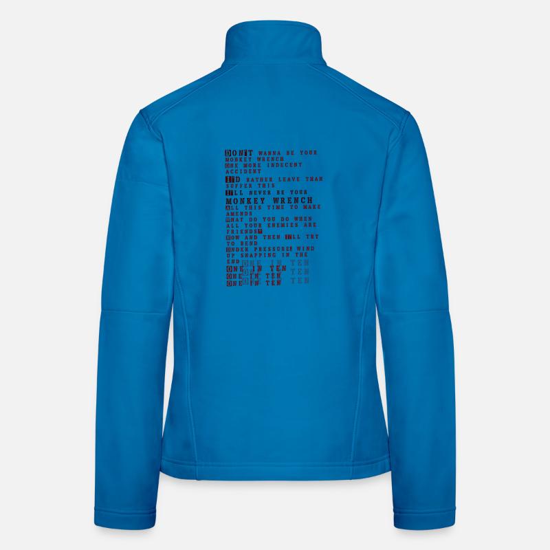 Foo fighters lyrics - monkey wrench Women's Softshell Jacket