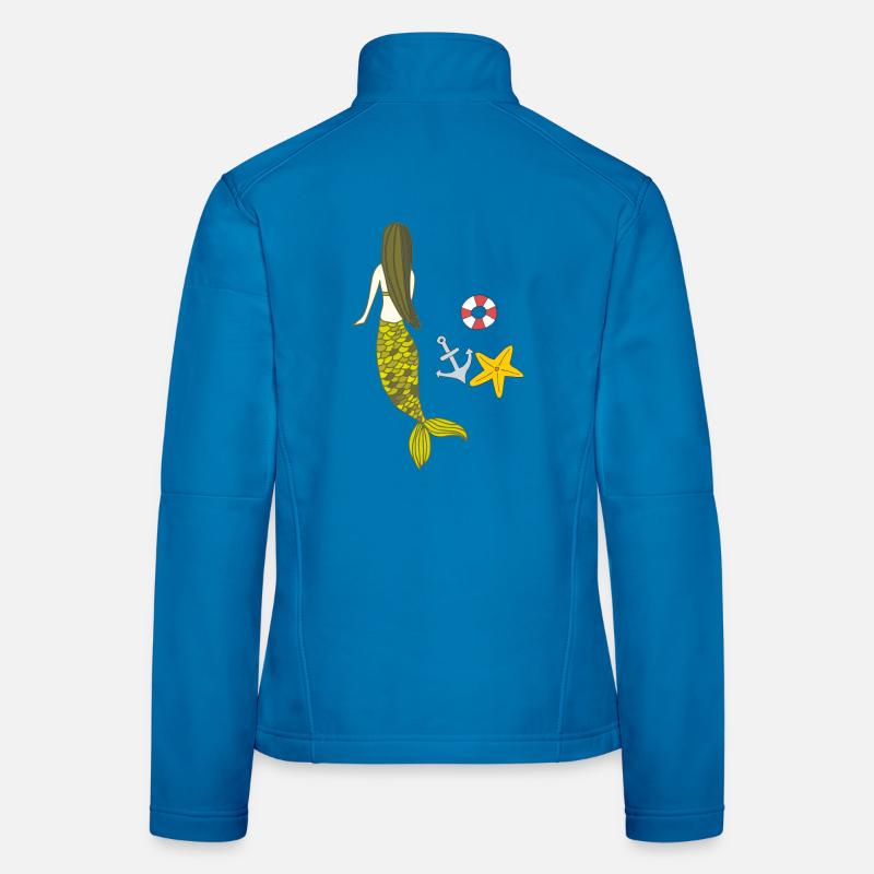 Mermaid Daylight Saving Time Women's Softshell Jacket