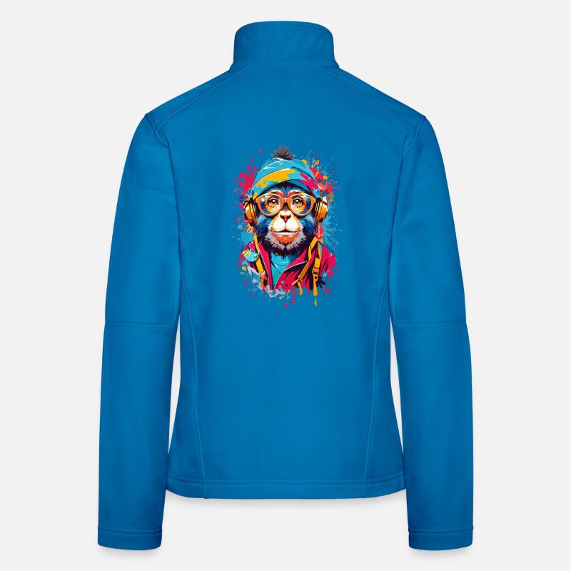 Coole Affe Frauen Softshelljacke