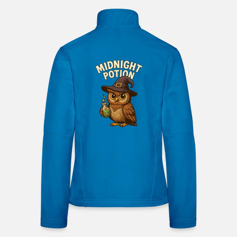 Witch Owl – Magic Potion at Midnight Women's Softshell Jacket