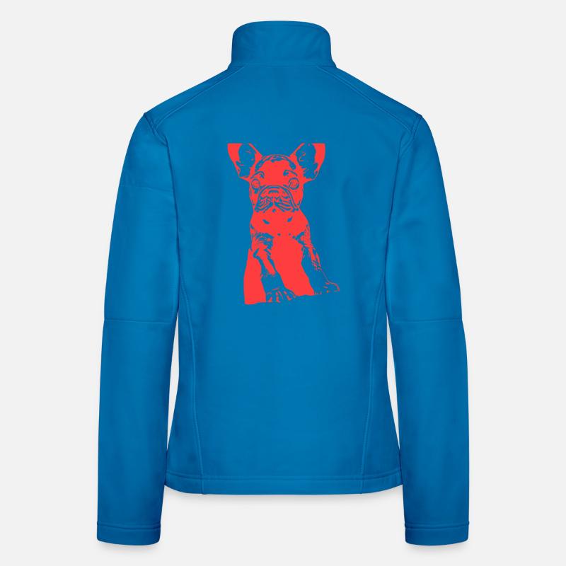 Bulldoge - Frauen Softshelljacke - Lichtblau