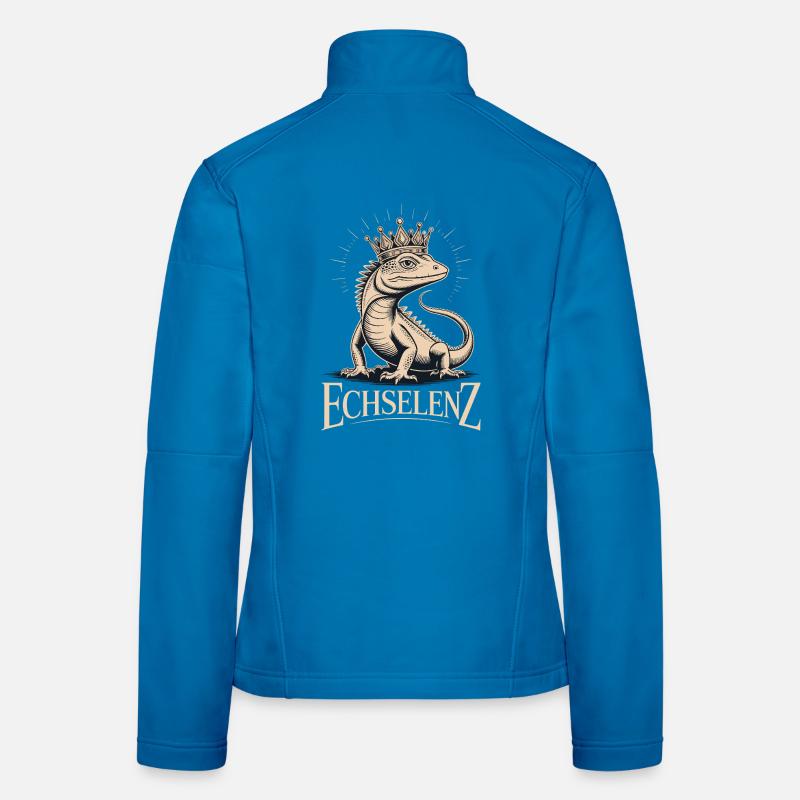 Echselenz Lustige Echse Frauen Softshelljacke
