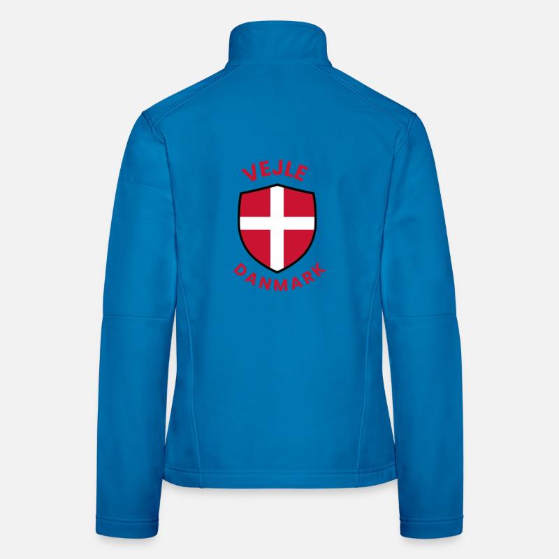 Vejle Le Drapeau du Danemark Veste en tissu softshell Femme