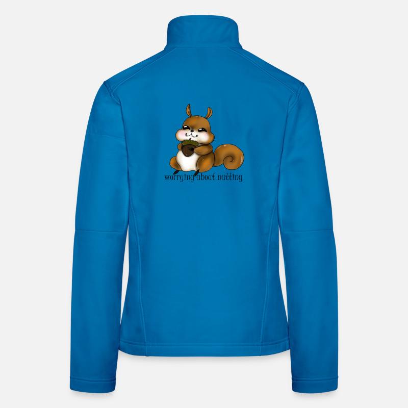 Kuscheliges Eichhörnchen mit Nuss Frauen Softshelljacke