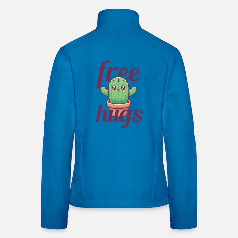 Cactus câlins gratuits Veste en tissu softshell Femme