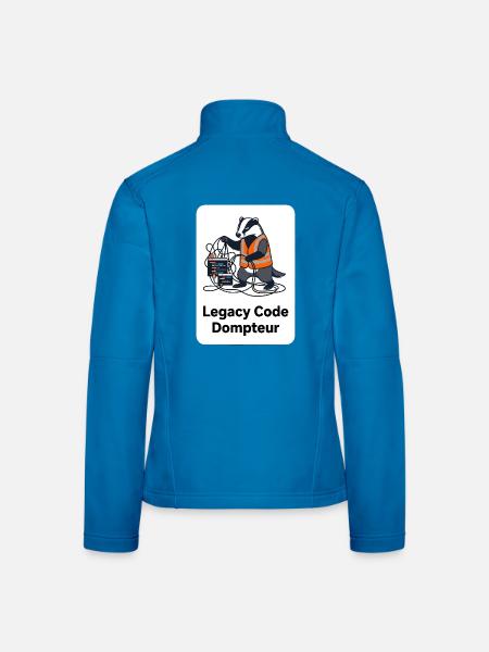 Legacy Code Dompteur T-Shirt für Entwickler - Frauen Softshelljacke - Lichtblau - Hinten