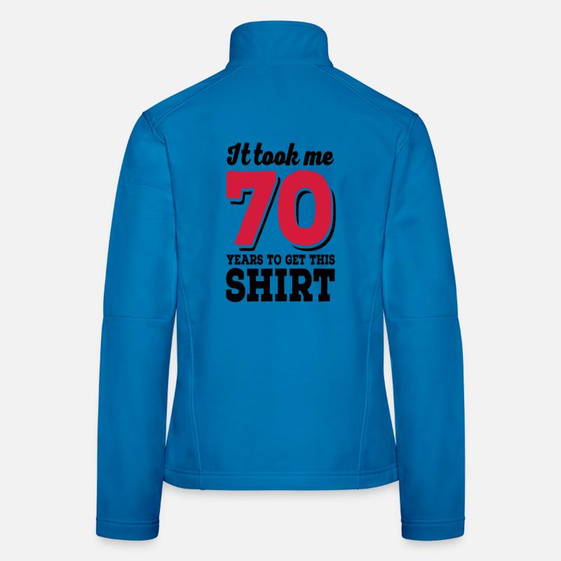 70 ans Veste en tissu softshell Femme