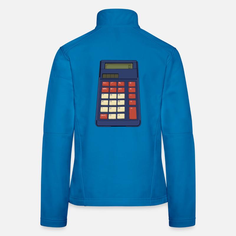 80's 90's Calculator Math School Nostalgia Women's Softshell Jacket